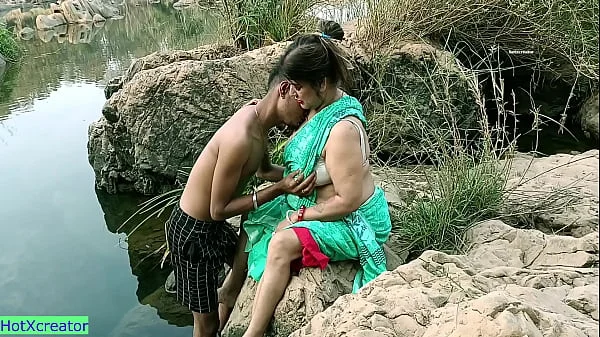 Indian Hot Aunty Hardcore sex at Open Place with Young Boy!! Best Indian Sex