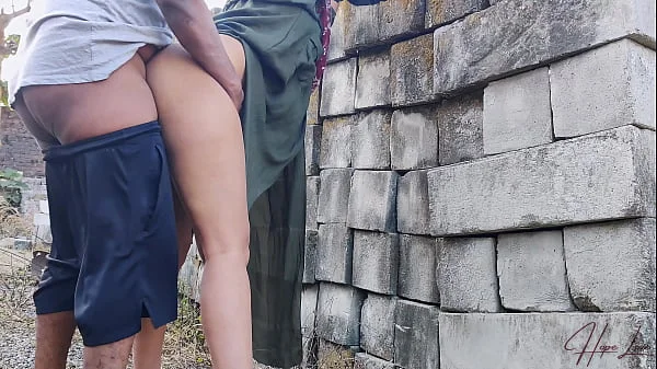 Horny Indonesian Wife Fucked Outdoors.