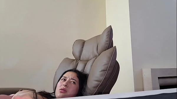 Latina Fucks While in Work Video Call
