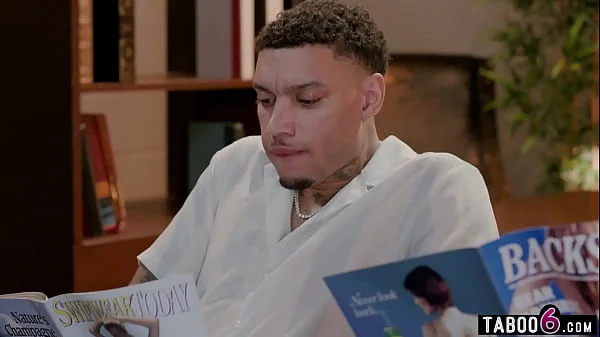 Double penetration of huge tits librarian MILF Dee Williams by two horny students