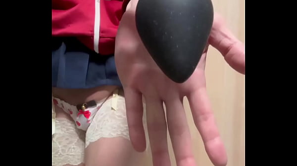 Anal training while wearing slightly embarrassing erotic underwear