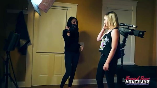 Petite Hot Olyssia And Kinky Cutie Ryann Lick Their Twats And Share A Cock!