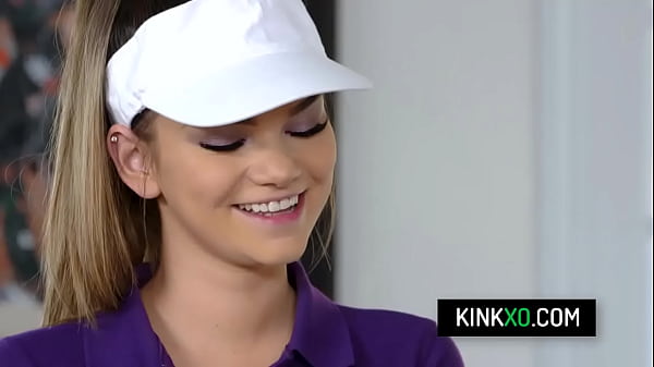 Tennis coach fucks two hot teen stepsisters Athena Faris and Allie Nicole