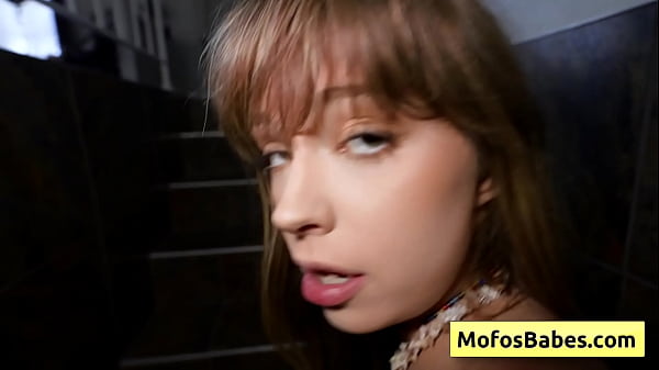 Blonde sexy teen with a nice round butt suck huge dick like a pro - Leila Cove, Charles Dera