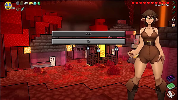 HornyCraft [Parody Hentai game PornPlay] Ep.48 public creampie in the crowd !